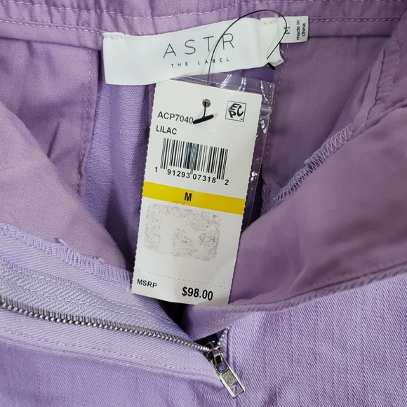 ASTR THE LABEL Nixon Wide Leg Lilac Pants - Picture 4 of 4